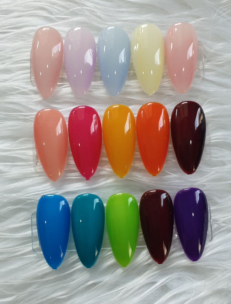 สีเจลทาเล็บใสสุขภาพเจลลี่ไซรัป